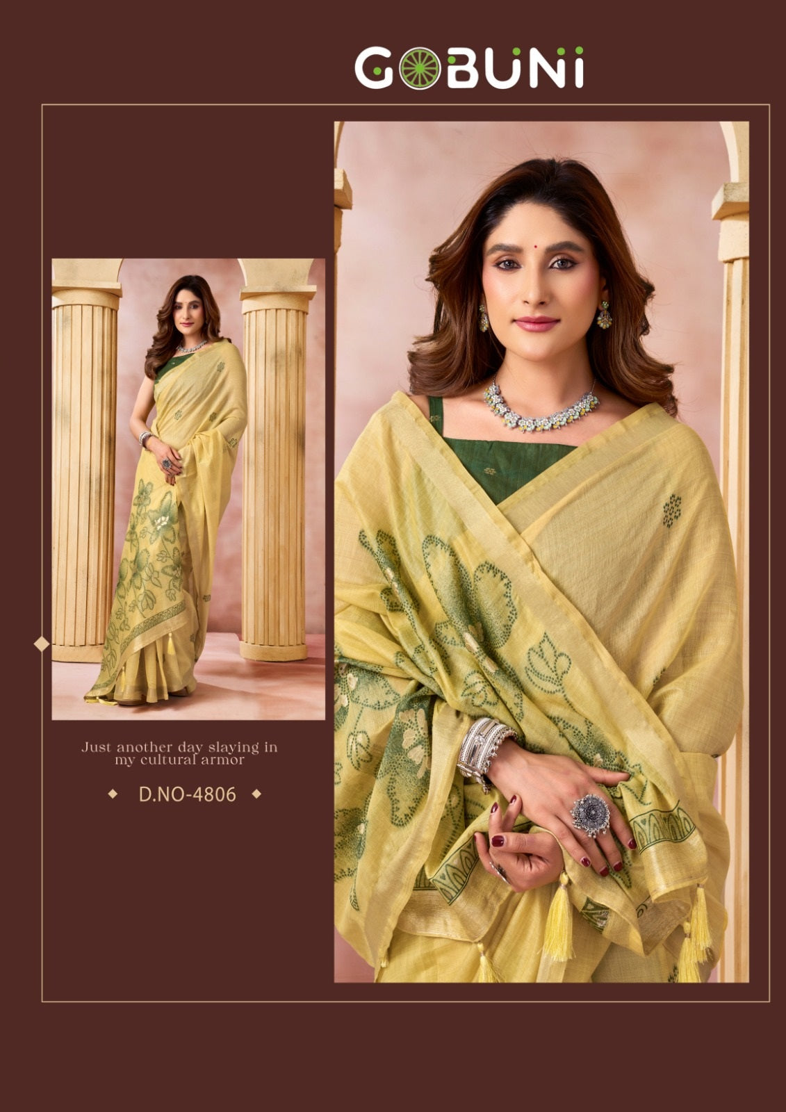 Shrushti Gobuni Cotton Sarees Wholesale Rate