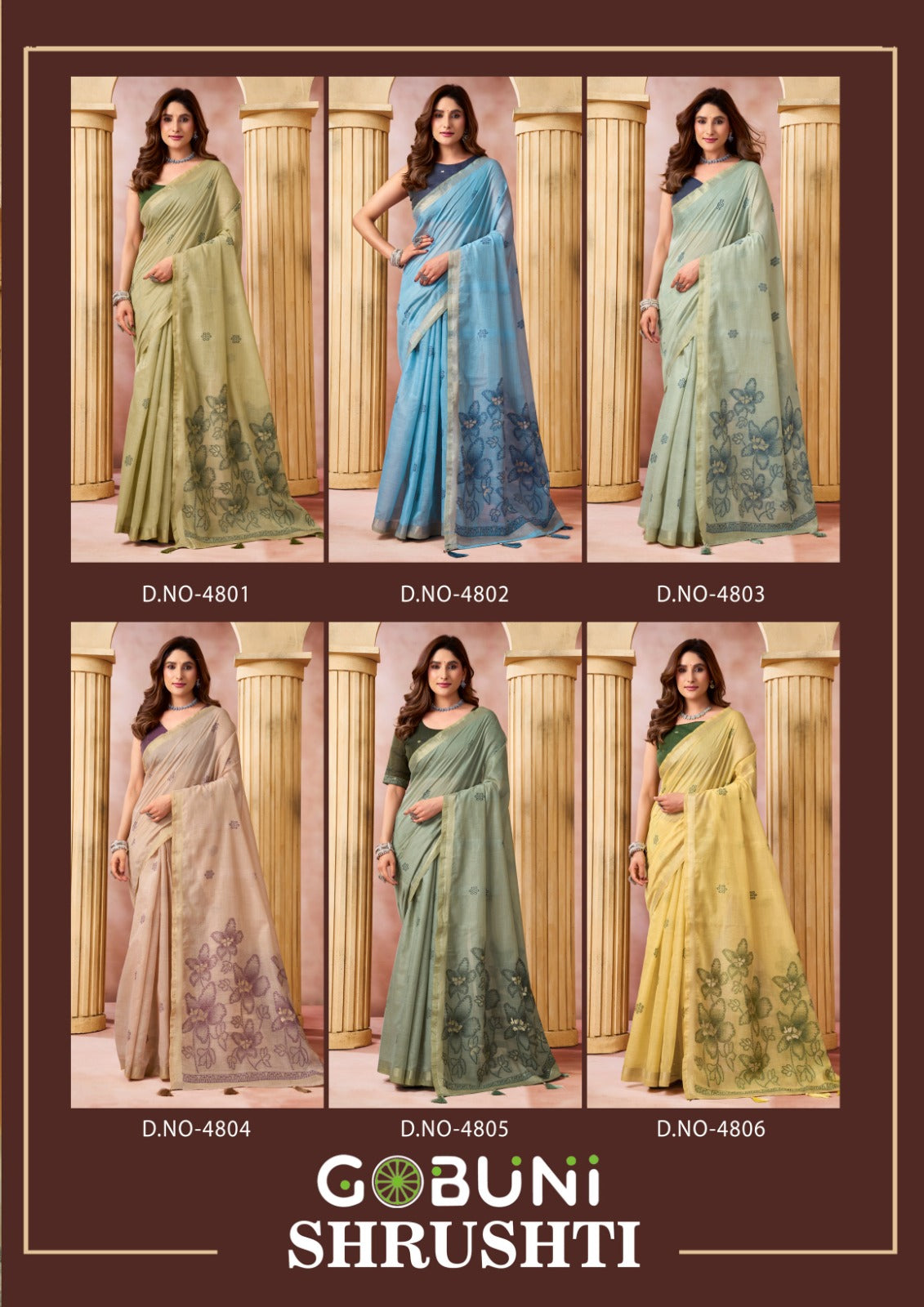 Shrushti Gobuni Cotton Sarees Wholesale Rate