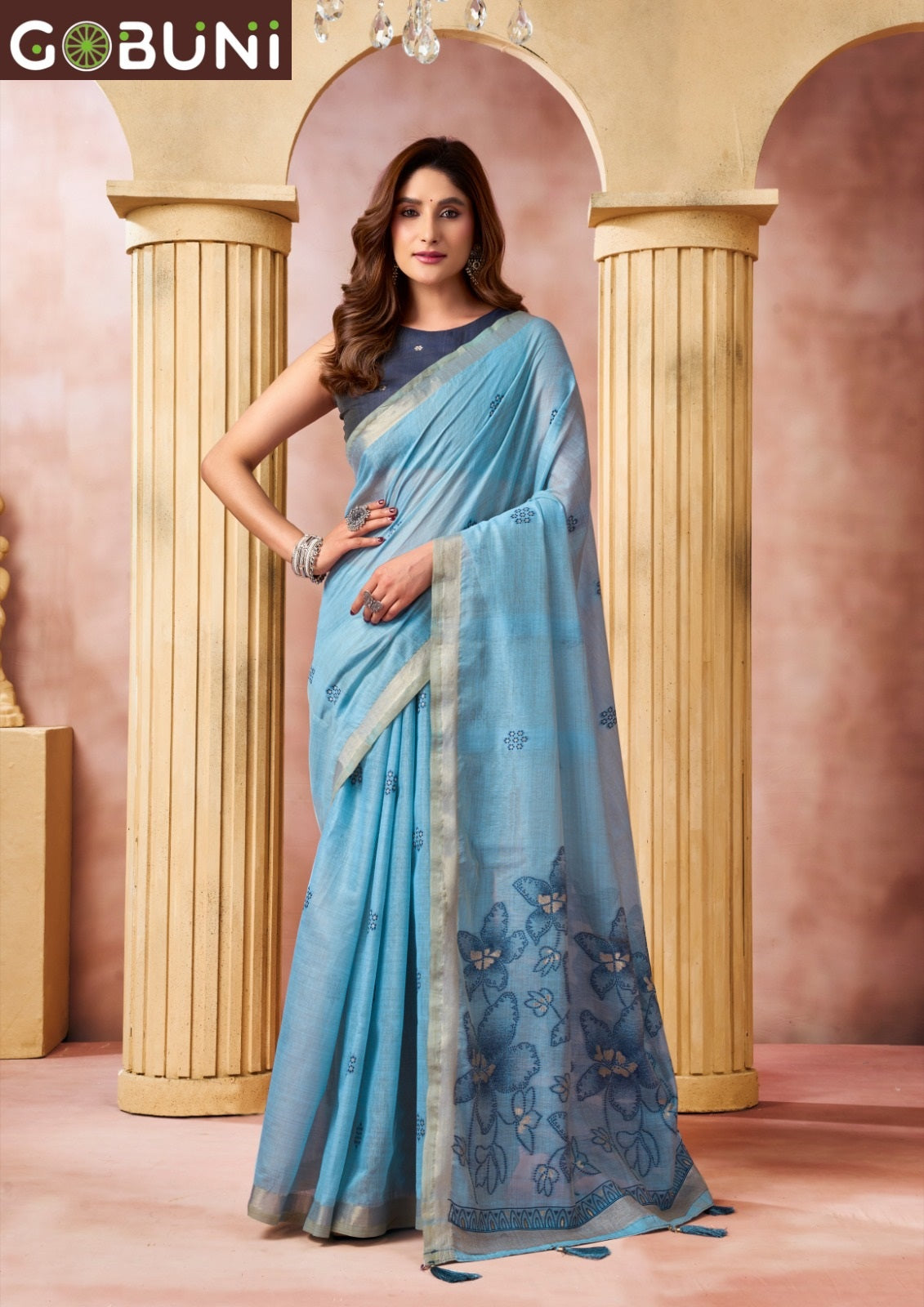 Shrushti Gobuni Cotton Sarees Wholesale Rate