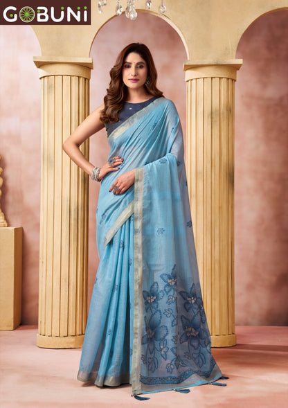 Shrushti Gobuni Cotton Sarees Wholesale Rate