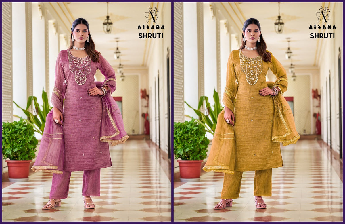 Shruti Afsana Salsa Pakistani Readymade Suits Manufacturer