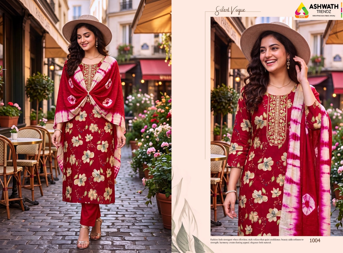 Shruti Ashwath Vetican Readymade Pant Style Suits Exporter Ahmedabad