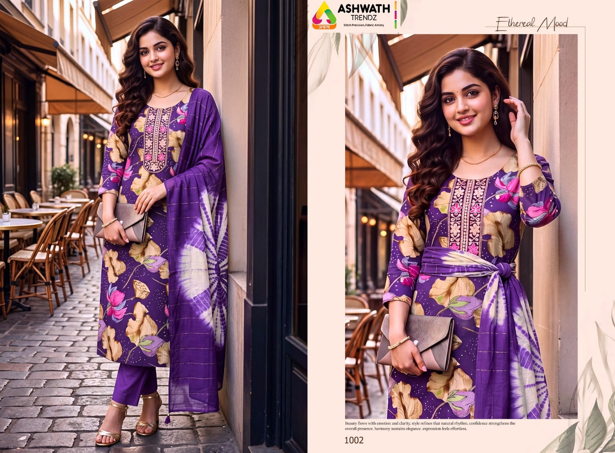 Shruti Ashwath Vetican Readymade Pant Style Suits Exporter Ahmedabad