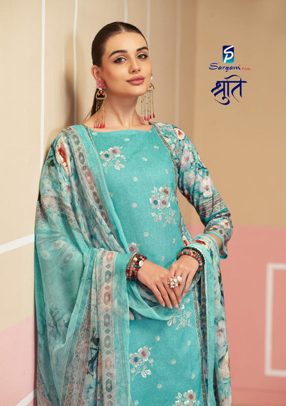 Shruti Sargam Prints Cambric Pant Style Suits Wholesaler Ahmedabad