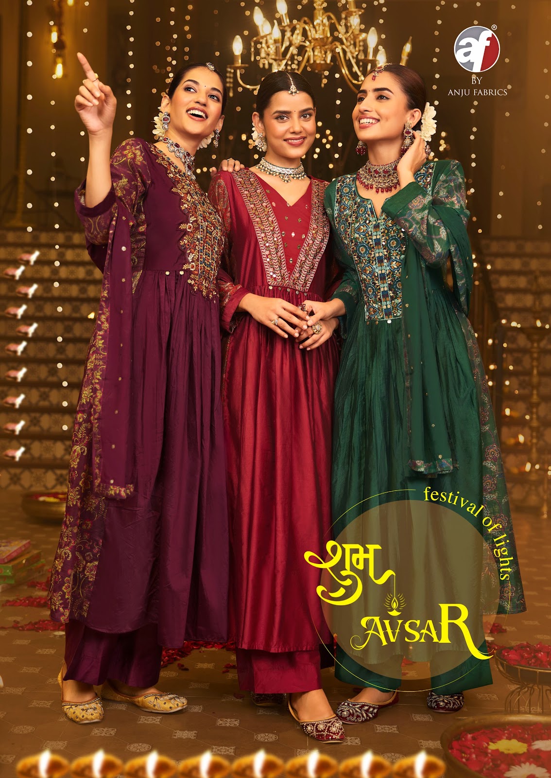Shubh Avsar Af Viscose Readymade Plazzo Style Suits Manufacturer