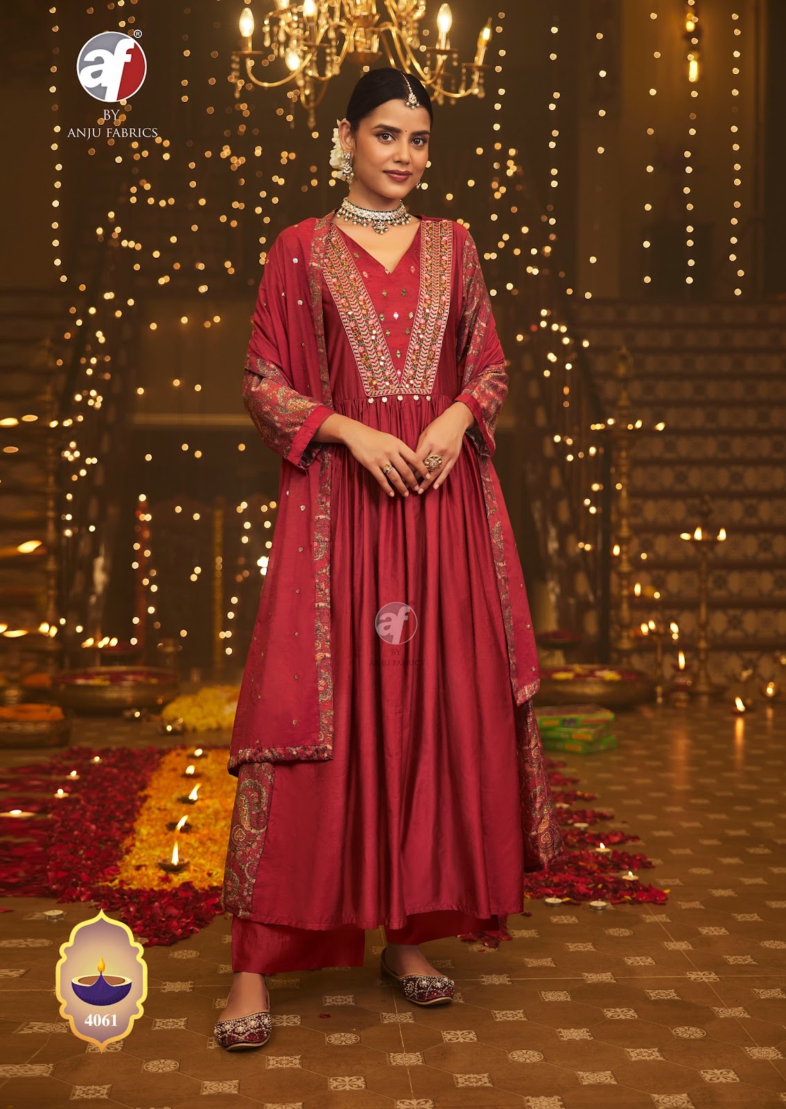 Shubh Avsar Af Viscose Readymade Plazzo Style Suits Manufacturer