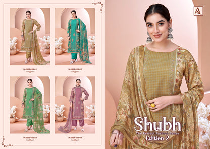 Shubh Edition 2 Alok Viscose Muslin Karachi Salwar Suits Manufacturer Ahmedabad
