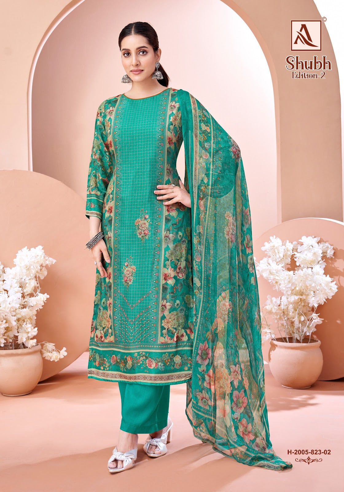 Shubh Edition 2 Alok Viscose Muslin Karachi Salwar Suits Manufacturer Ahmedabad