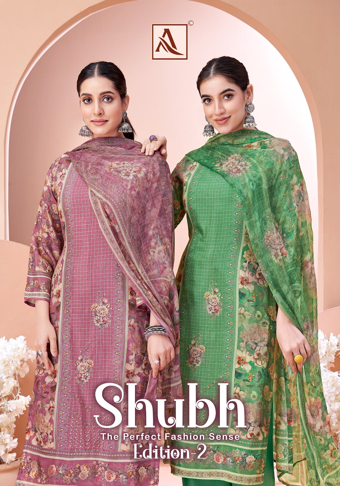 Shubh Edition 2 Alok Viscose Muslin Karachi Salwar Suits Manufacturer Ahmedabad