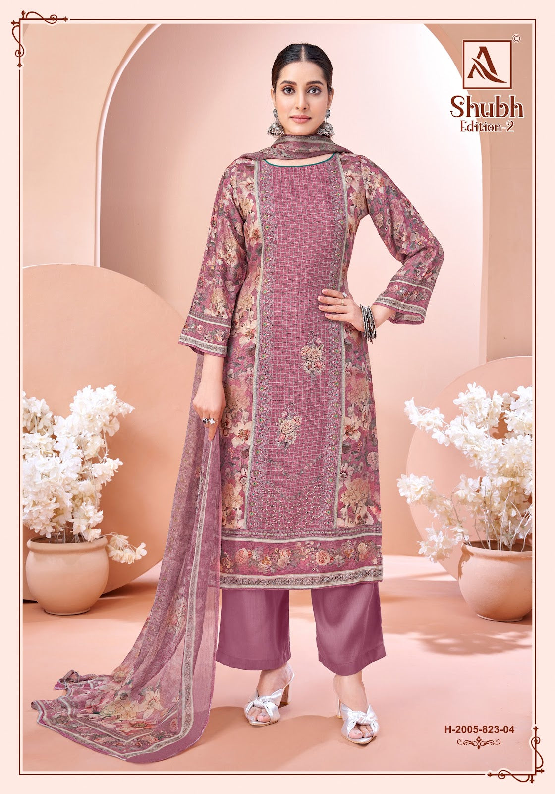 Shubh Edition 2 Alok Viscose Muslin Karachi Salwar Suits Manufacturer Ahmedabad