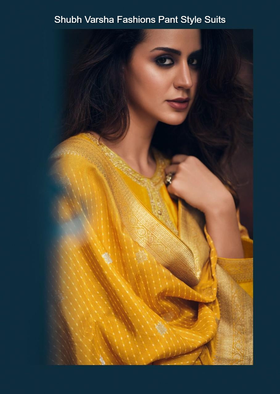 Shubh Varsha Fashions Muslin Pant Style Suits Wholesaler Gujarat