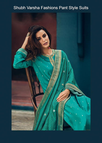 Shubh Varsha Fashions Muslin Pant Style Suits Wholesaler Gujarat