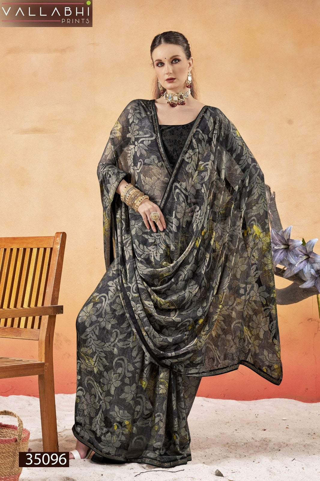 Shubhakshi Vol 2 Vallabhi Prints Brasso Sarees Exporter