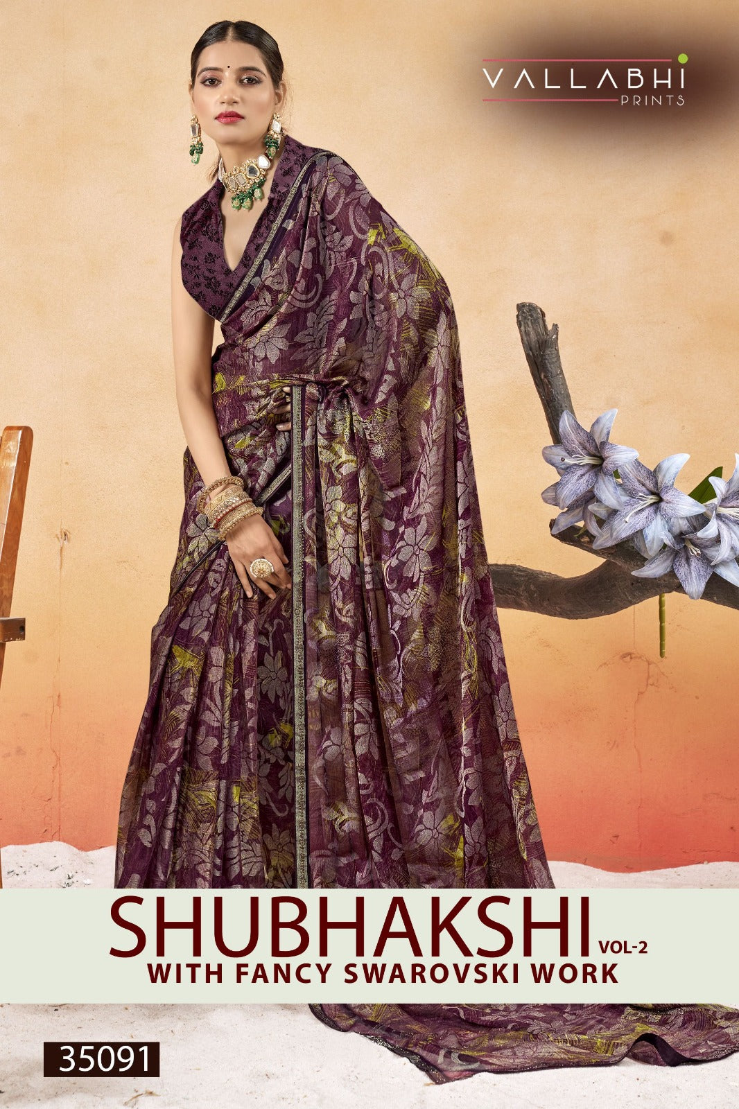 Shubhakshi Vol 2 Vallabhi Prints Brasso Sarees Exporter
