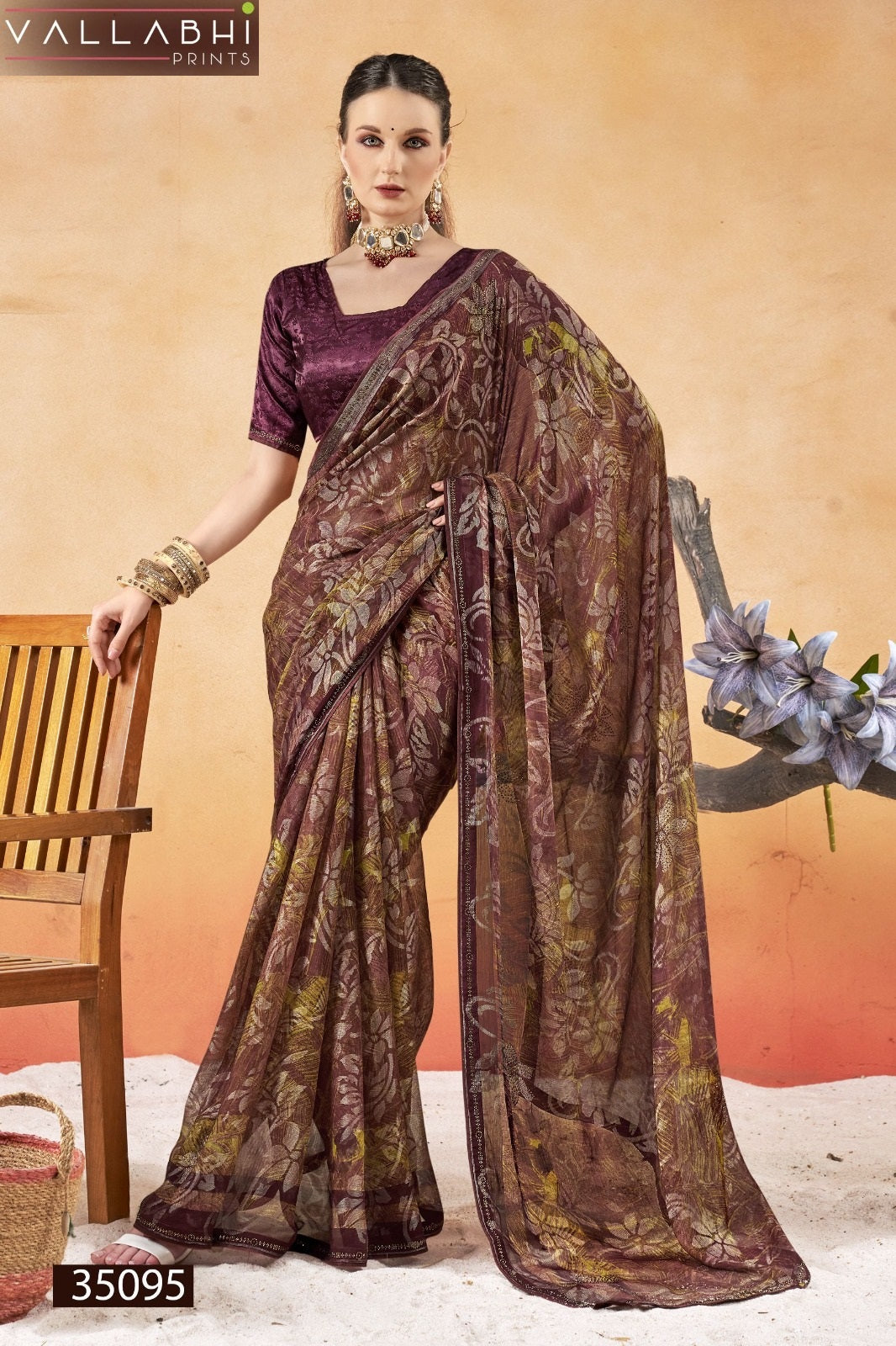 Shubhakshi Vol 2 Vallabhi Prints Brasso Sarees Exporter