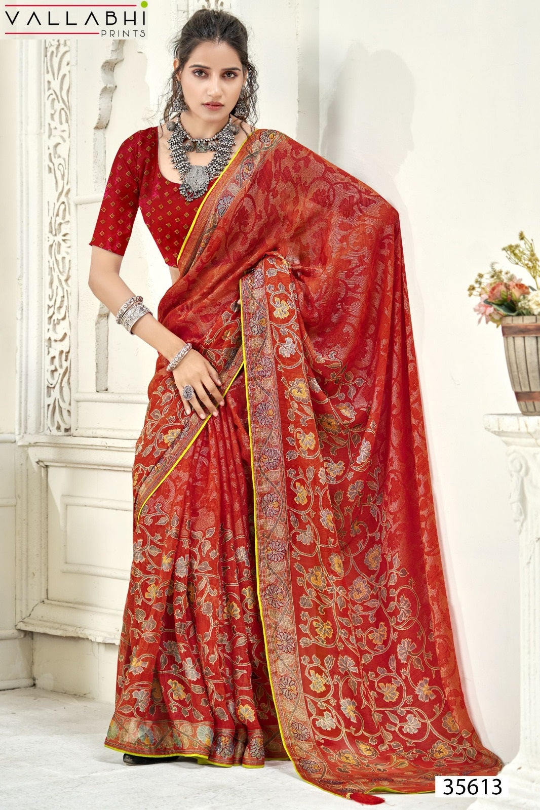 Shubhakshi Vol 3 Vallabhi Prints Brasso Sarees Wholesale Price