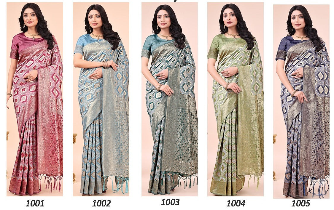 Shubhangi 1001-1005 Astita Cotton Sarees Wholesaler Ahmedabad