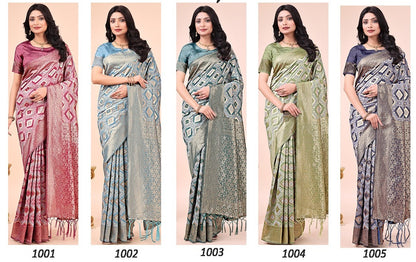 Shubhangi 1001-1005 Astita Cotton Sarees Wholesaler Ahmedabad