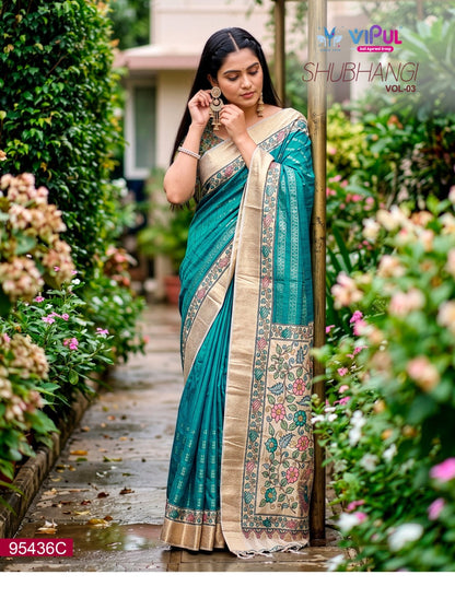 Shubhangi Vol 3 Vipul Soft Silk Sarees Manufacturer