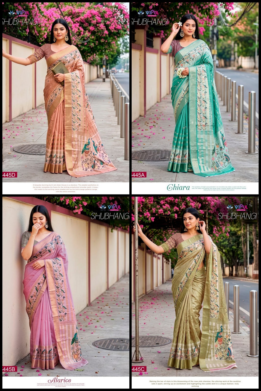 Shubhangi Vol 4 Vipul Soft Silk Sarees Exporter India