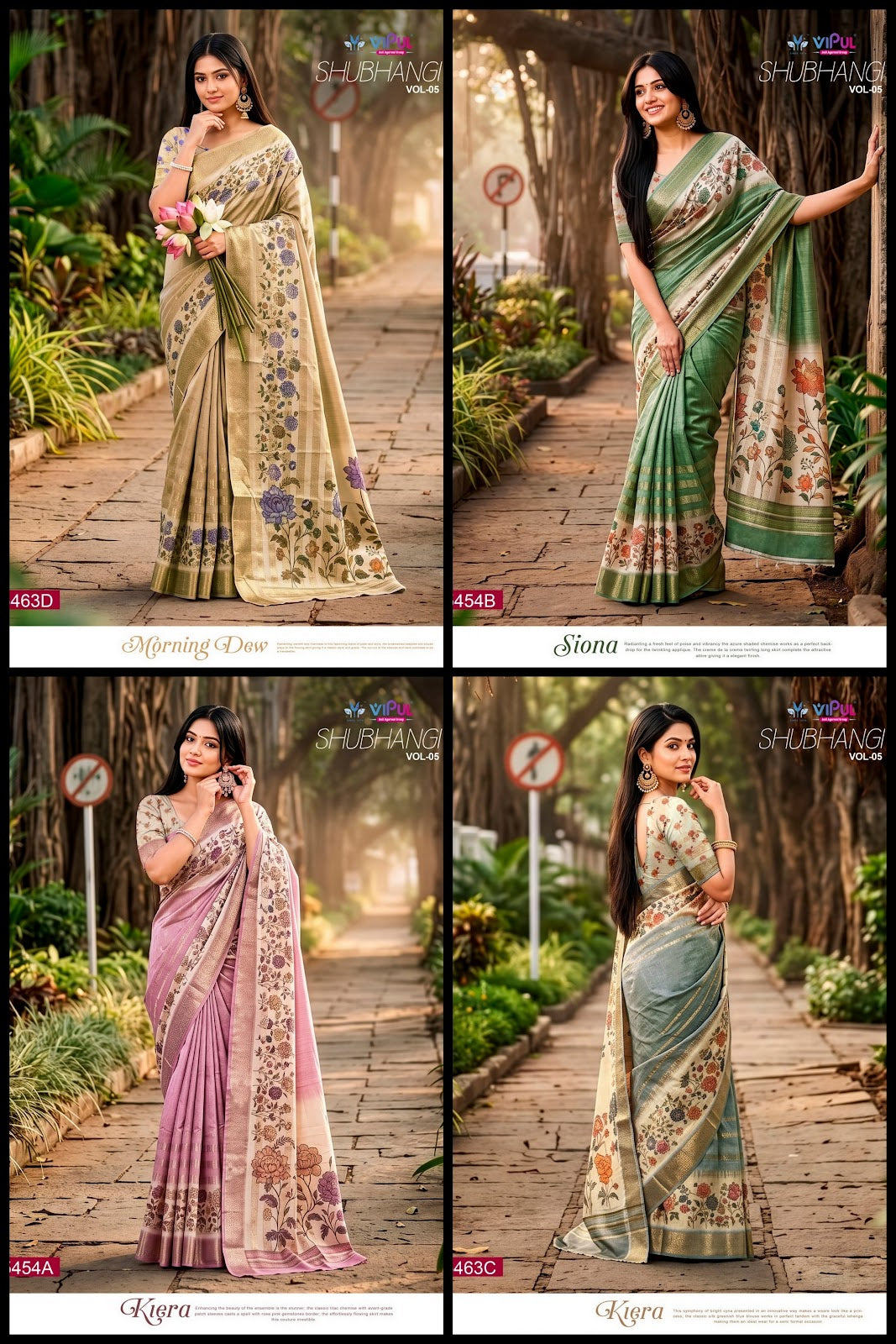 Shubhangi Vol 5 Vipul Soft Silk Sarees Supplier India