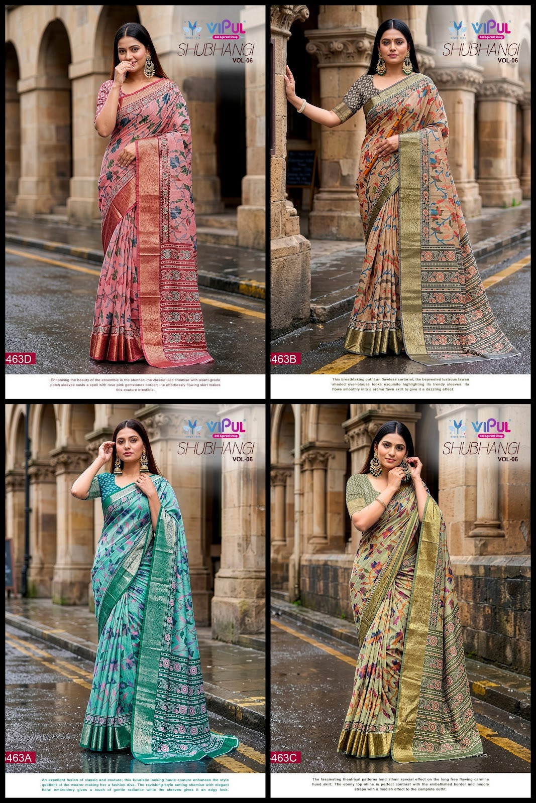 Shubhangi Vol 6 Vipul Soft Silk Sarees Manufacturer India
