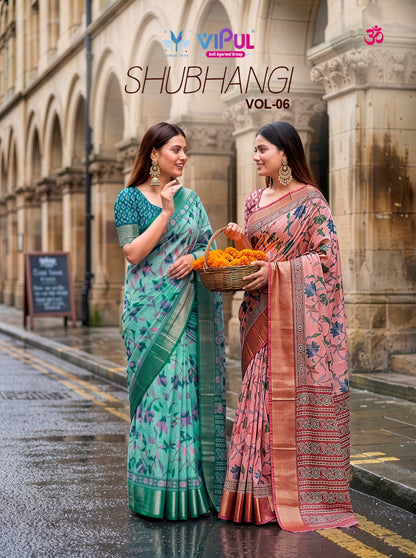 Shubhangi Vol 6 Vipul Soft Silk Sarees Manufacturer India