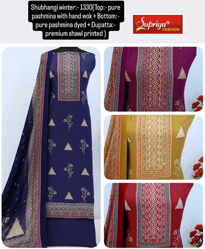 Shubhangi Winter Supriya Fashion Pashmina Suits Manufacturer India
