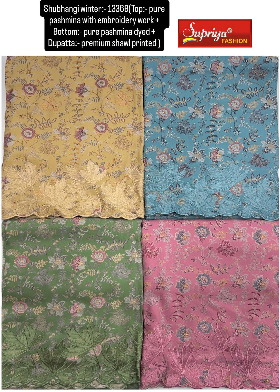 Shubhangi Winter Supriya Fashion Pashmina Suits Manufacturer India