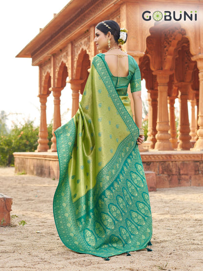 Shubharambh 1101-1106 Gobuni Banarasi Silk Sarees Manufacturer