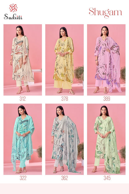 Shugam Sudriti Sahiba Pure Cotton Pant Style Suits Wholesaler Gujarat