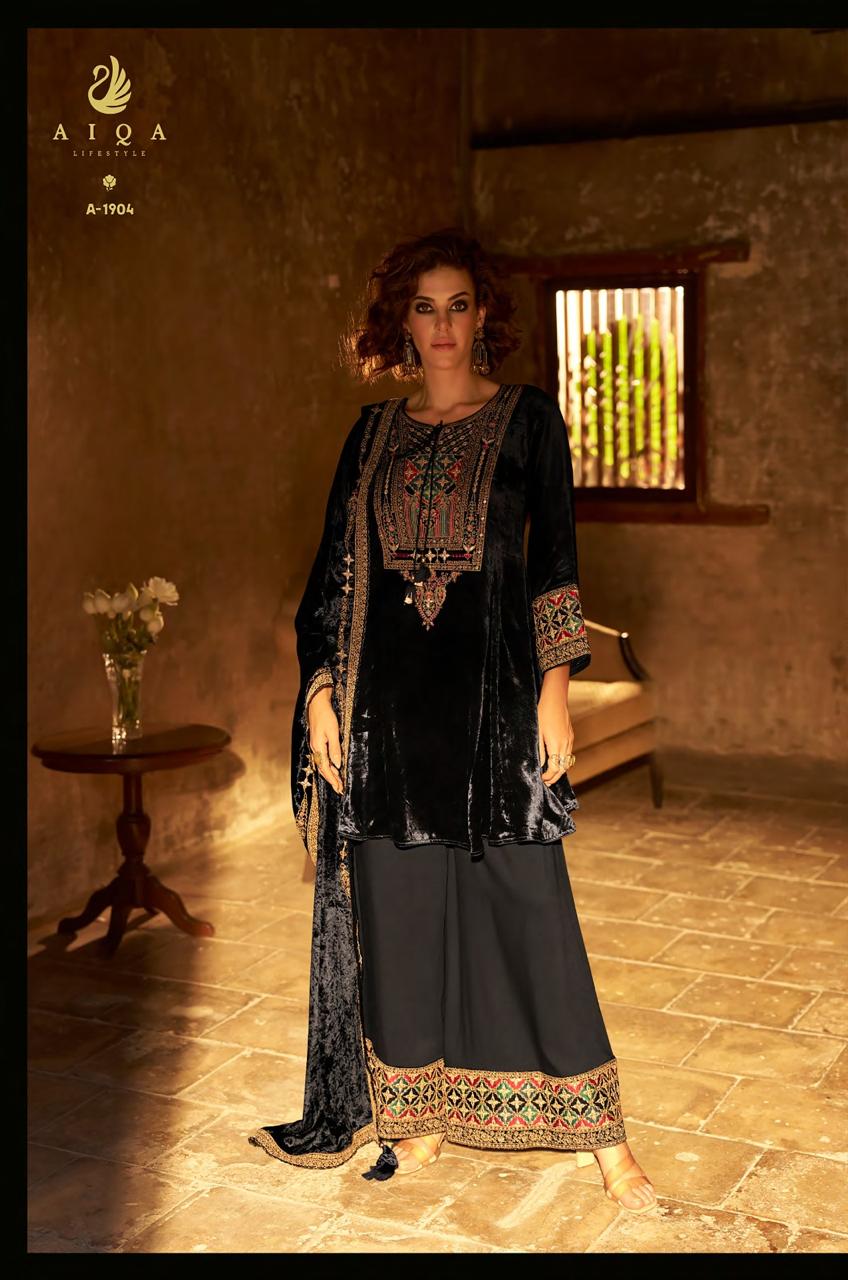 Shuijing Aiqa Velvet Suits Wholesaler Ahmedabad