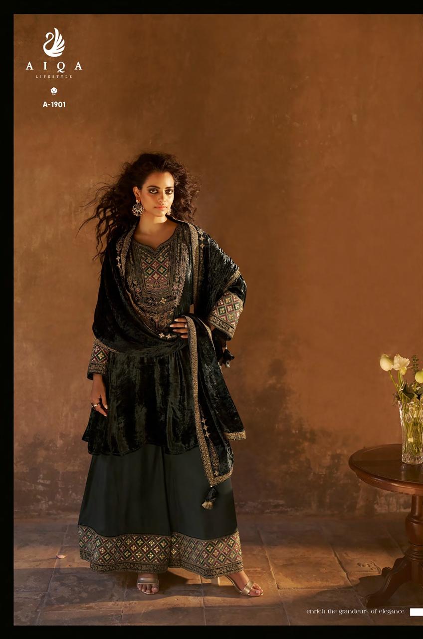 Shuijing Aiqa Velvet Suits Wholesaler Ahmedabad