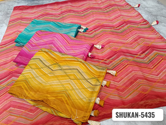 Shukan-5435 Kalpveli Georgette Sarees Manufacturer Gujarat