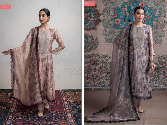 Shula Naariti Organza Pant Style Suits Wholesale