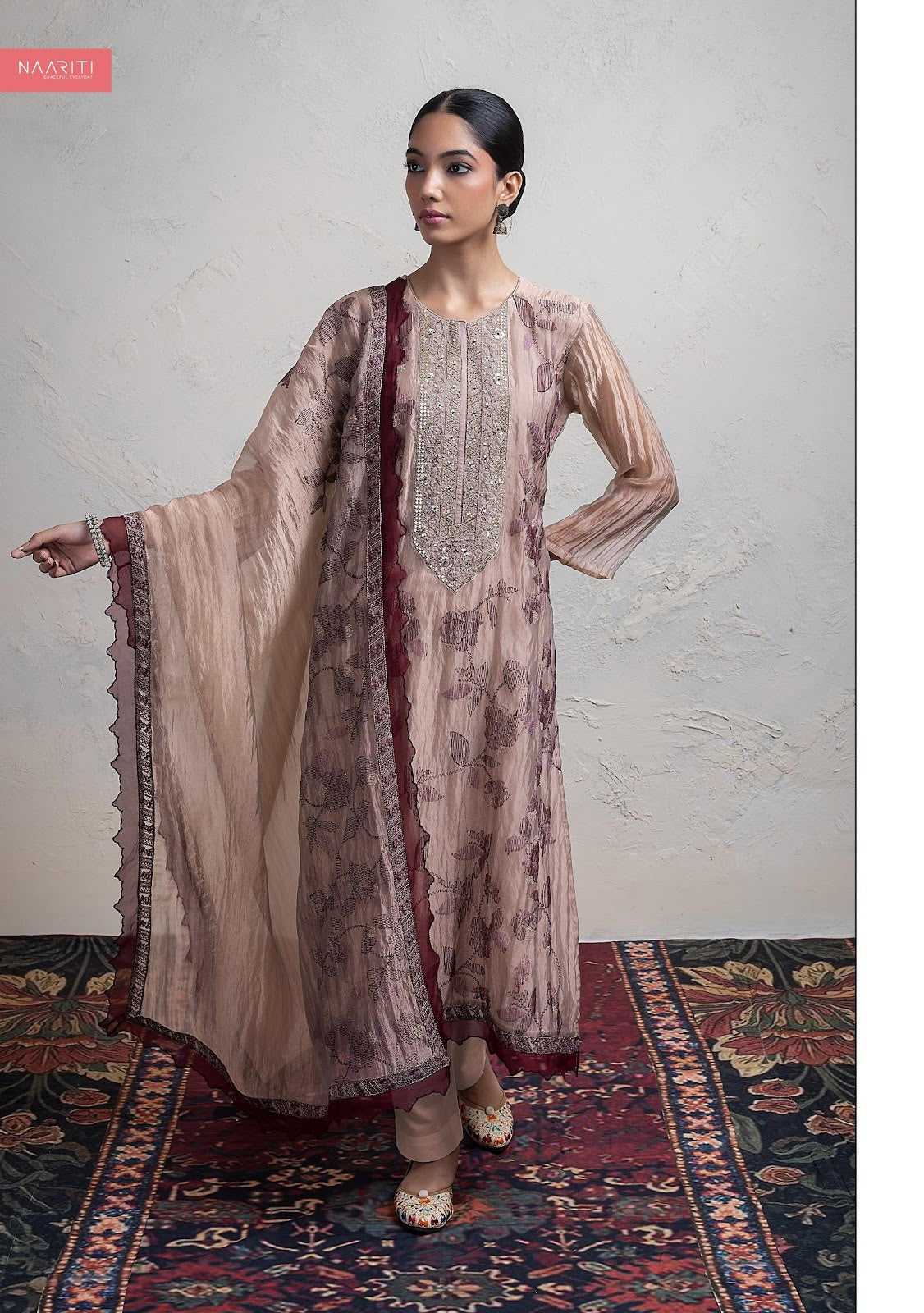 Shula Naariti Organza Pant Style Suits Wholesale