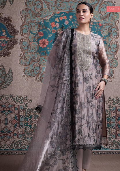 Shula Naariti Organza Pant Style Suits Wholesale