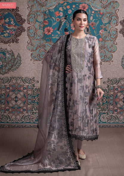 Shula Naariti Organza Pant Style Suits Wholesale