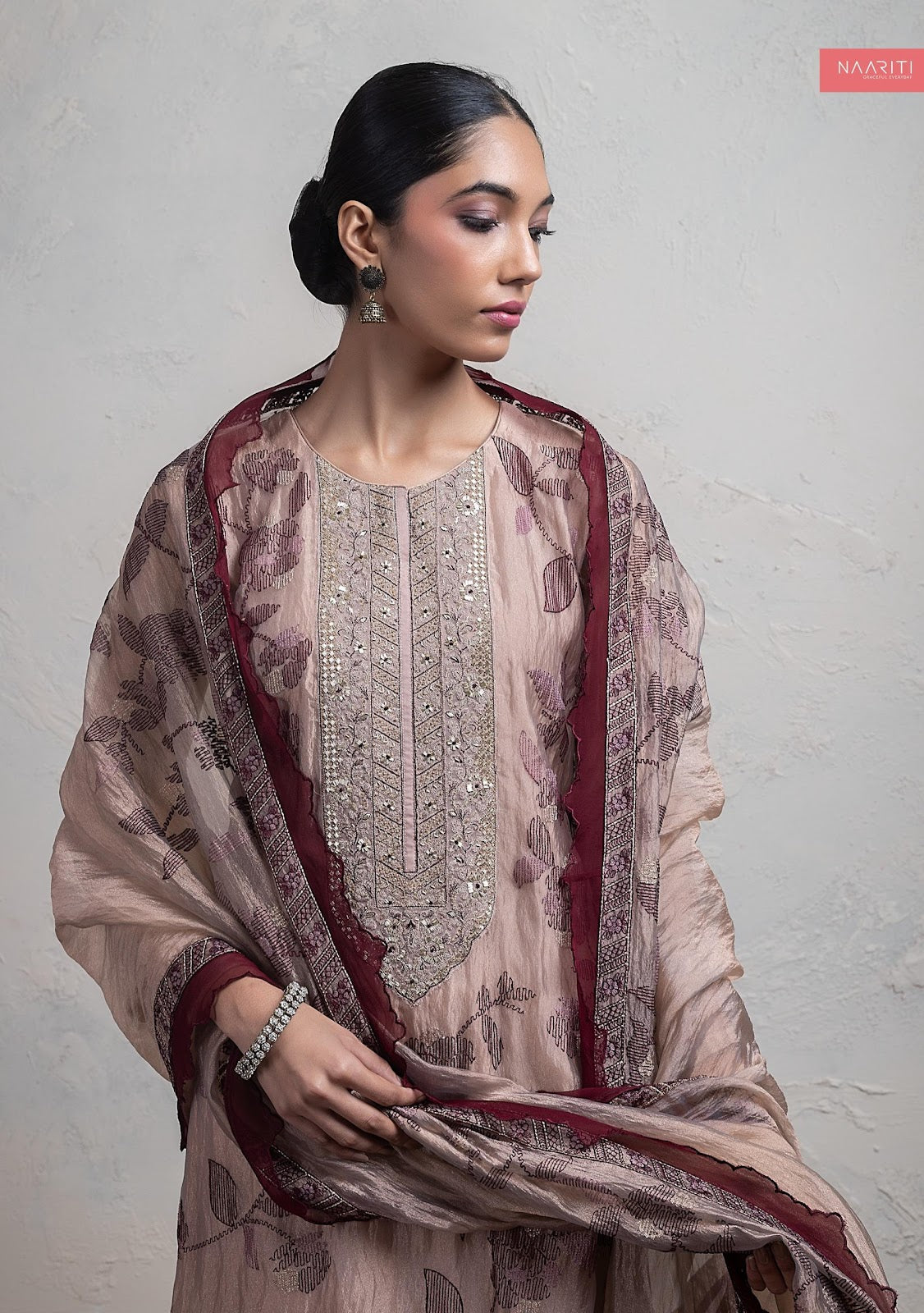 Shula Naariti Organza Pant Style Suits Wholesale