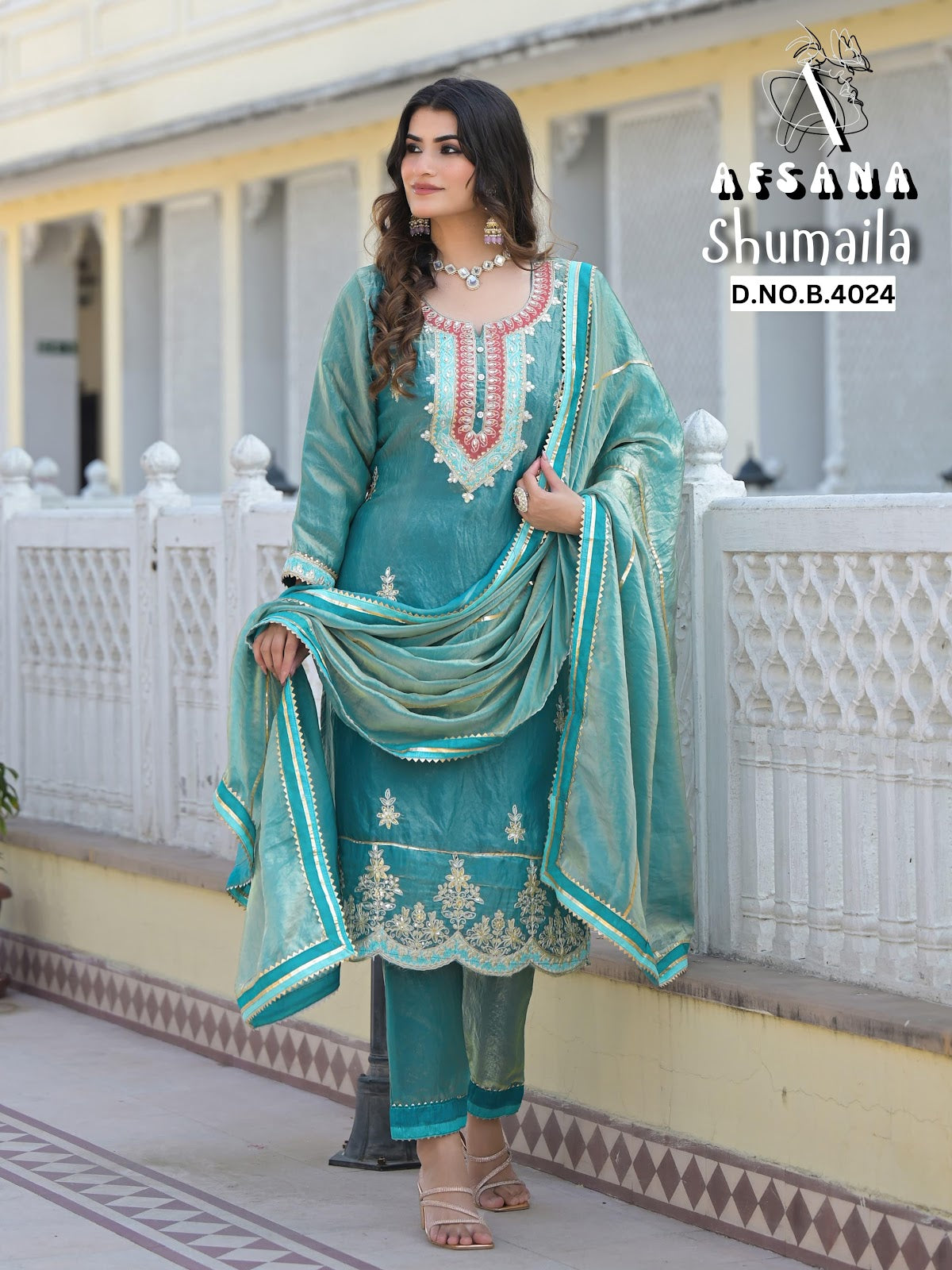 Shumaila Afsana Readymade Pant Style Suits Exporter India