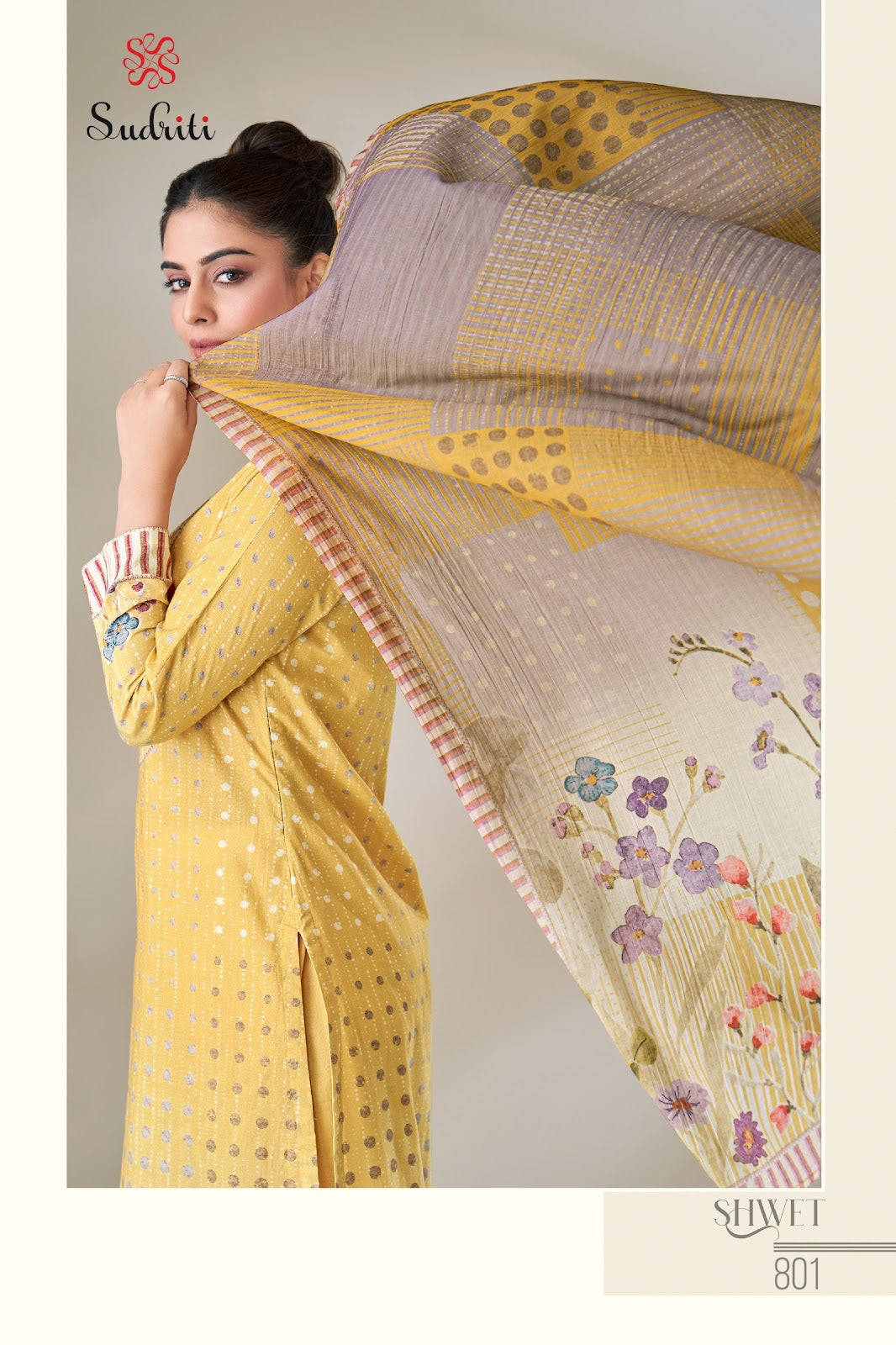 Shwet Sudriti Sahiba Cotton Lawn Plazzo Style Suits Wholesale