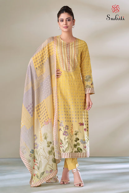 Shwet Sudriti Sahiba Cotton Lawn Plazzo Style Suits Wholesale