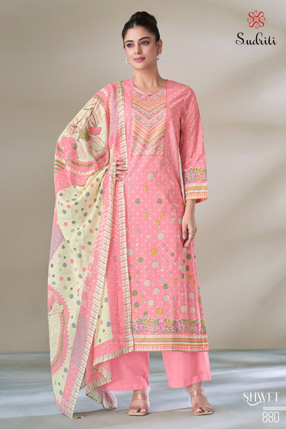 Shwet Sudriti Sahiba Cotton Lawn Plazzo Style Suits Wholesale