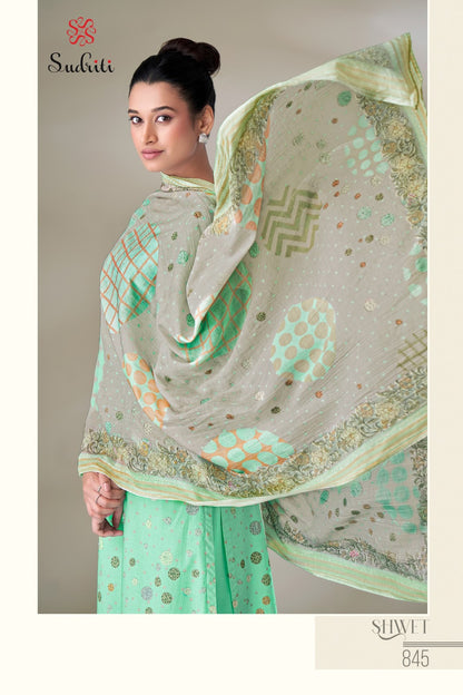 Shwet Sudriti Sahiba Cotton Lawn Plazzo Style Suits Wholesale