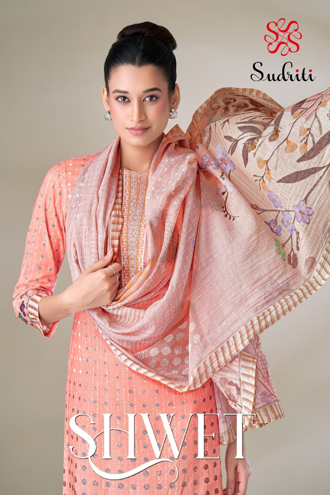 Shwet Sudriti Sahiba Cotton Lawn Plazzo Style Suits Wholesale