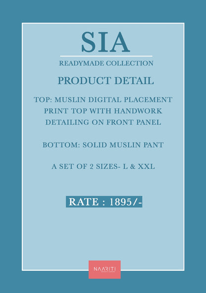 Sia Naariti Muslin Co Ord Set Wholesaler India