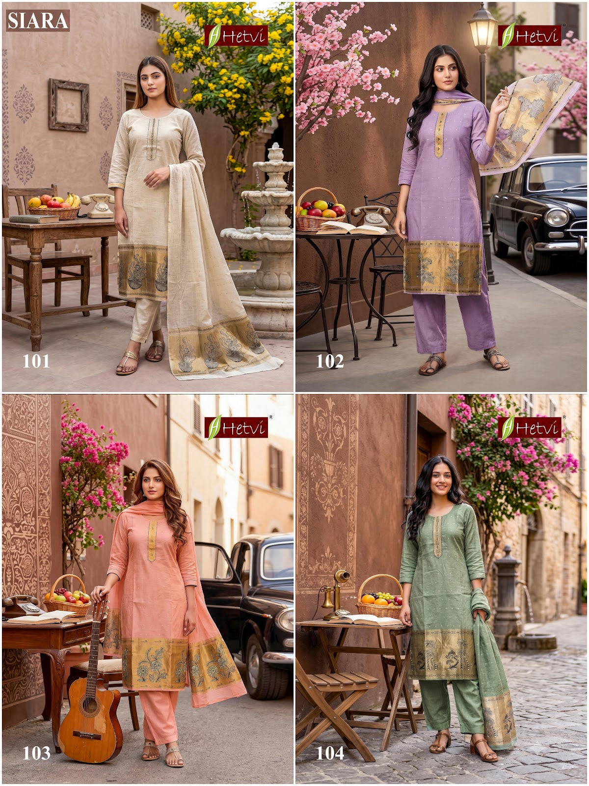 Siara Hetvi Silk Readymade Pant Style Suits Supplier