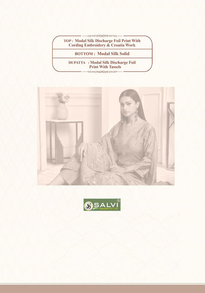 Siara Silk Salvi Fashion Modal Silk Pant Style Suits Wholesaler Ahmedabad