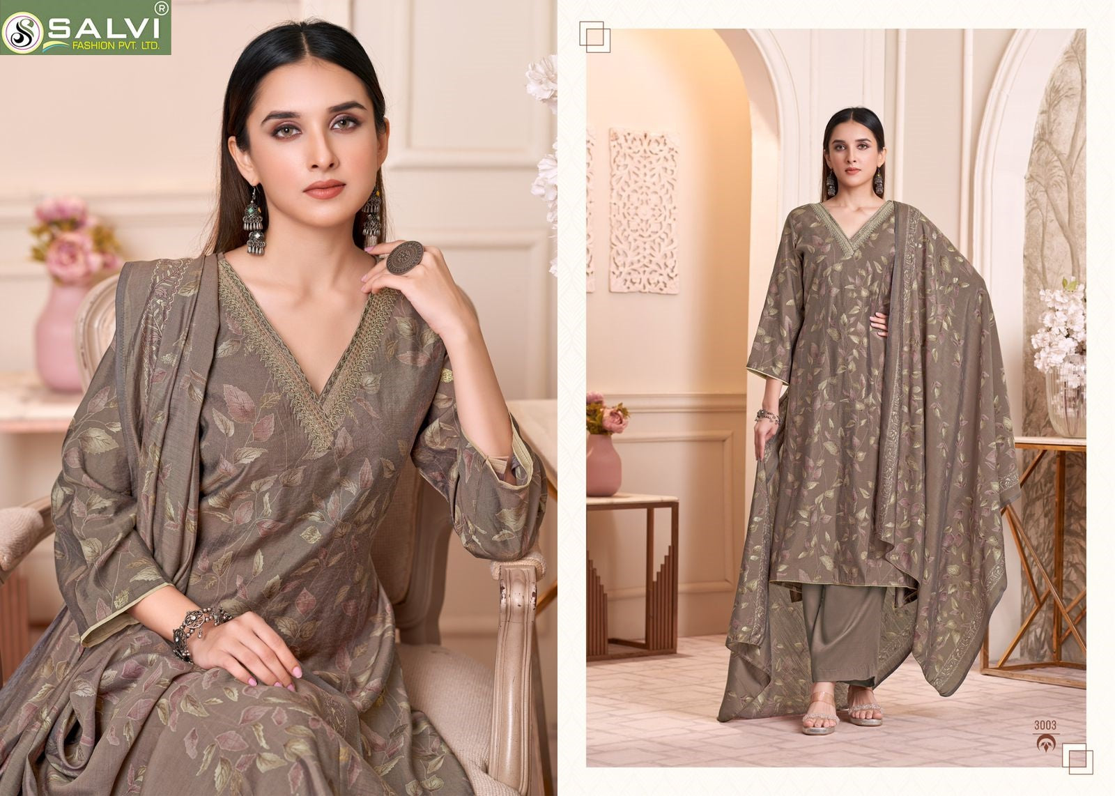 Siara Silk Salvi Fashion Modal Silk Pant Style Suits Wholesaler Ahmedabad