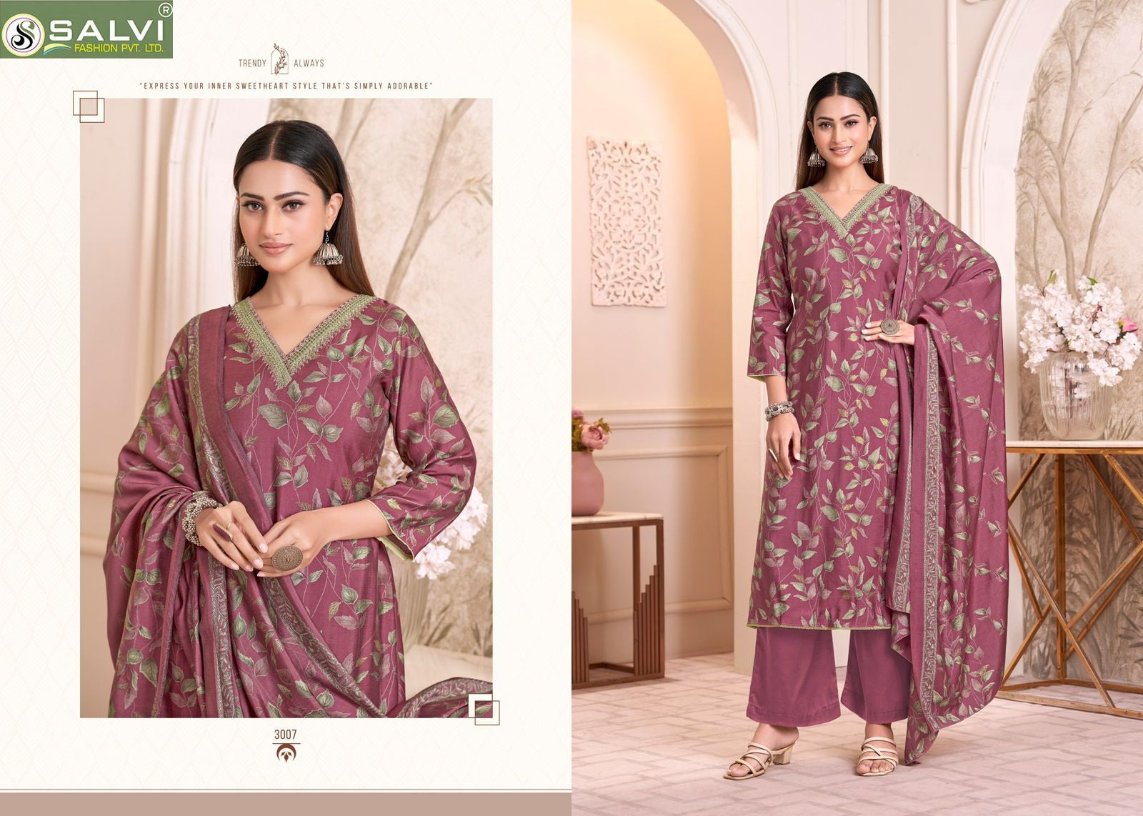 Siara Silk Vol 3 Salvi Fashion Modal Silk Pant Style Suits Wholesale Price